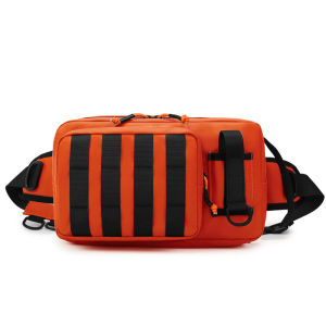 Mens Chest Bag Wear-resistant Tactical Vest Molle Waist Bag EDC Lure Belt Pack Outdoor Travel Rig Pouch