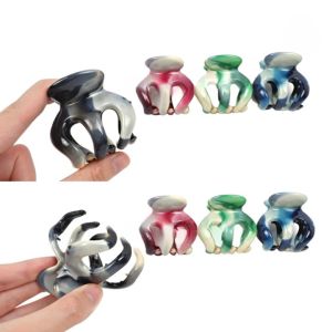 Klik-Beli (PAKET ISI 5 PCS) Jedai 3 Gigi Cakar Jepit Rambut 5cm Motif Marmer Jepitan Badai Korea Marble