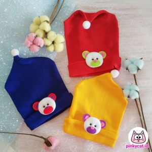 Topi Model Kupluk Bayi Anak Bahan Kain Kaos Melar Halus Nyaman Murah