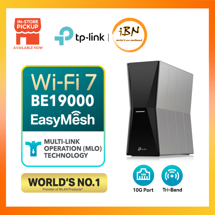 TP-LINK BE19000 Tri-Band Wi-Fi 7 Router SPEED: 1376 Mbps at 2.4 GHz + 5760 Mbps at 5 GHz + 11520 Mbp ROUTER TP-LINK Johor Bahru (JB), Kempas, Johor Jaya Supplier, Suppliers, Supply, Supplies | Avio Digital | TP-Link Archer BE805 BE19000 Wi-Fi 7ルーター | 無線LANルーター | ティーピーリンク