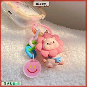Follow Get New[Bloom Z] Creative Cartoon Sunflower Pig Key Chain Backpack Pendant Decoration Resin Keyring Creative Gifts
