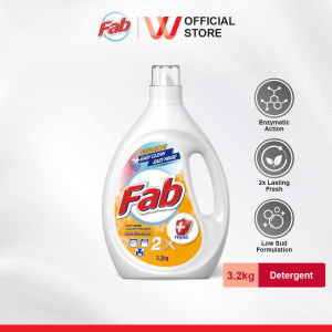 Fab LOW SUD Laundry Detergent Anti-bacterial 3.2kg