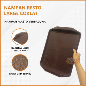 NAMPAN RESTO - Baki /Nampan Aesthetic Plastik / Food Tray Nampan Besar