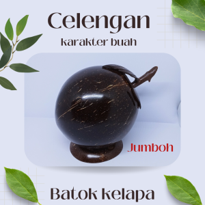 celengan jumbo batok kelapa celengan target / celengan batok kelapa karakter buah jumbo / celengan lucu dan unik / celengan viral / celengan jumbo