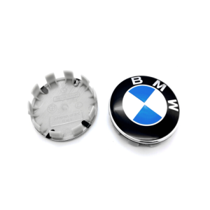 Logo chụp mâm ốp lazang bánh xe ô tô BMW đường kính 68mm và 55mm chất liệu nhựa ABS cao cấp