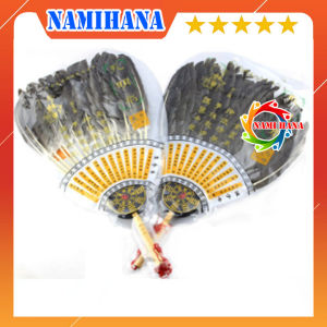 Quạt lông gà lông công quạt gia cát lượng khổng minh âm dương