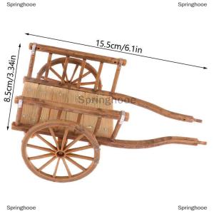 [COD] Springhooe Dollhouse Miniature Simulation Assembled Cart Model DIY Accessories Garden Toys