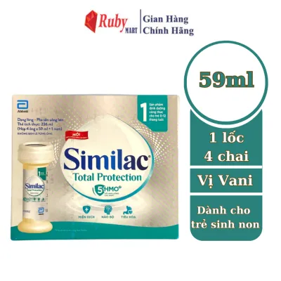 Lốc 4 Chai Sữa nước Similac Total Protection dành cho bé sinh mổ hoặc sức để kháng kém