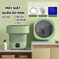 Máy Giặt Mini Cho Bé Máy, Giặt Đồ Mini Gấp Gọn, Giặt Tất, Đồ Lót Di Động Vắt Khô Khử Khuẩn Bằng Ánh Sáng Xanh Đèn. 