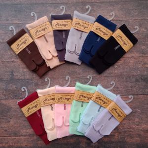 MAZAYA Kaos Kaki Muslimah Jempol Jari Polos Wanita Nilon