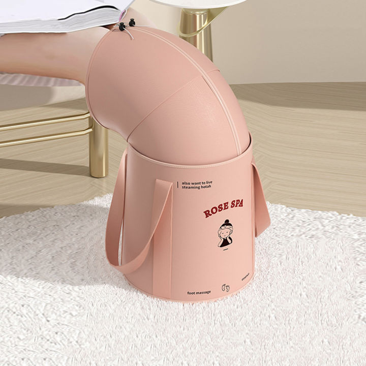 Tàu chân tắm Xô Cách Nhiệt Chân Bồn Tắm Di Động Đóng Mở Spa chân Xô Cho ...