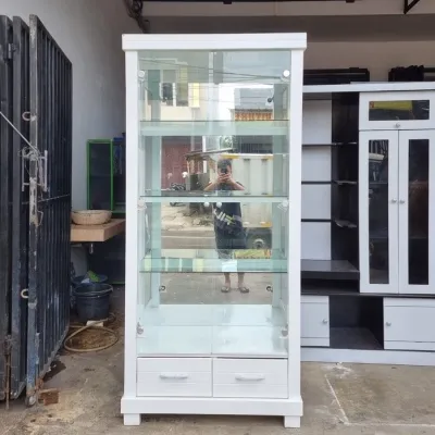 Pajangan Kaca 2 Pintu / Lemari Display / Showcase / Lemari tas