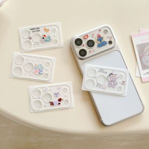 ZENO Full Cover Phone Camera Lens Protector Transparent Tempered Glass Camera Lens Film Cartoon Impact Protection Rear Camera Cap for iPhone 17 Pro / iPhone 17 Pro Max