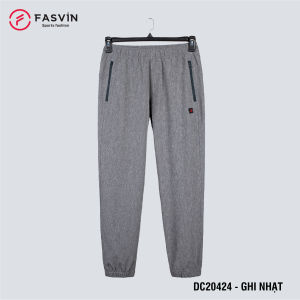 Quần Jogger Nam Fasvin gấu bo vải Dù Gió co giãn có khóa túi tiện dụng DC20424.1.HN