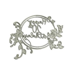 Metal Die Cuts Happy 20th Birthday Cutting Dies Embossing Stencils Molds for Scrapbooking Photo Journal Decoration
