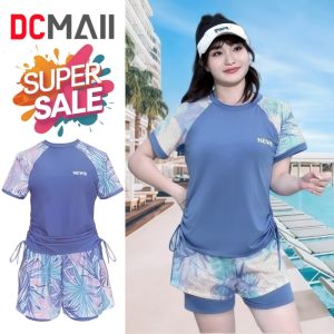 ชุดว่ายน้ำสาวอวบ Plus Size ชุดว่ายน้ำป้องกันรังสียูวี ขนาดสินค้า เสื้อรอบอก32นิ้ว ยาว22นิ้ว กางเกงรอบเอว22นิ้ว ยาว9นิ้ว (ขนาดก่อนยืด) สินค้าพร้อมส่ง