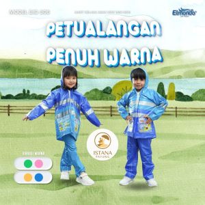 JAS HUJAN ANAK 4 SAMPAI 6 TAHUN SETELAN JAKET CELANA NEW MINI KIDS ELMONDO 306