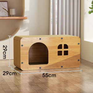 บ้านแมวกระดาษ เตียงแมว และที่ลับเล็บ บ้านแมวหลังใหญ่หนา บ้านลับเล็บแมว