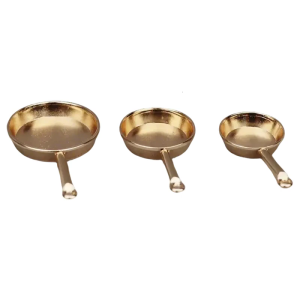 Set Of 3 Miniature Frying Pans For 1/12 Scale Dollhouses Kitchen Display Accessory Craft Project Model Decoration