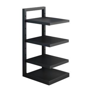 4 Layer Kitchen Pan Organizer Pot Rack Adjustable Under Sink Countertop Multipurpose Rack Cookware Pot Racks - Heavy Duty Carbon Steel Pot Rack for Countertop/Storage