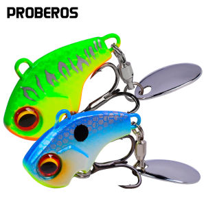 PROBEROS 1 Cái Mồi Câu Vib Mini Mồi Rung 6G 10G 15G 21G 28G Mồi Câu Kim Loại Mồi Cứng Chìm Mồi Câu Cá Crankbait Spinner Với Dụng Cụ Câu Cá Sequine Mồi Câu Mực DW537