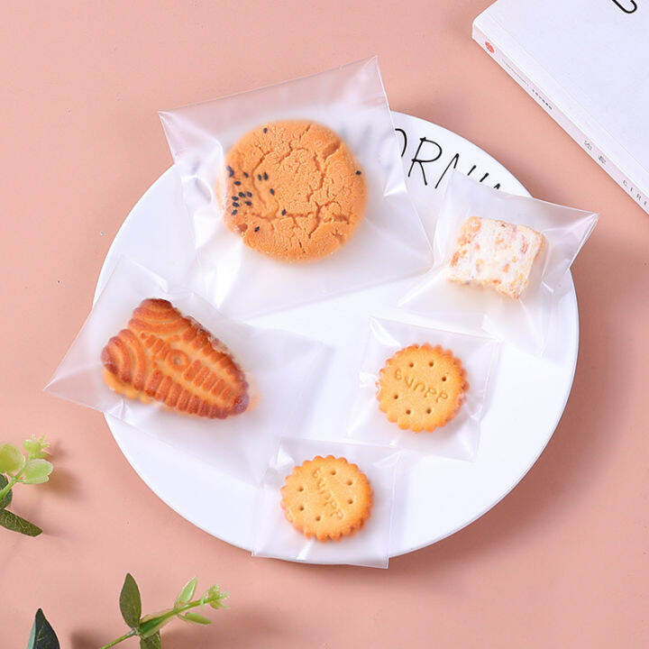 Aigootan Isi Plastik Cookies Frosted Kantong Kemasan Cookie Kue Biskuit Candy Coklat