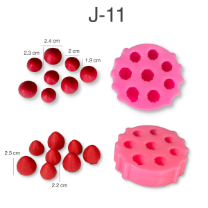แม่พิมพ์ขนม ผลไม้ จิ๋ว ซิลิโคน ทำวุ้น ลูกอม J-11