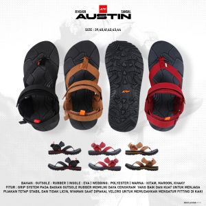 Sandal Pria Jepit Palang Austin Arei Outdoorgear