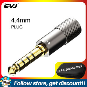 Cvj phích cắm có thể thay thế Thêm faaeal PU hộp lưu trữ hình vuông cao cấp vật liệu kim loại 3.5mm/2.5mm/4.4mm/Type-C Dụng cụ kết nối âm thanh tai nghe Nam cắm nâng cấp cáp có thể tháo rời hoán đổi cho nhau cắm cho cvj CSE CSN gương Quỷ csk VS400