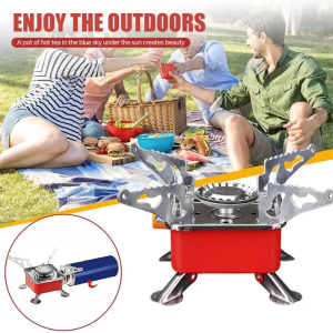 Single Use Butane Gas Stove with Adjustable Flame for Outdoor BBQs - KitchenUtensils