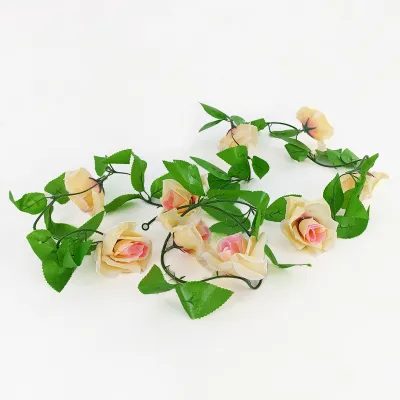 Unico PBP98 Tanaman Hias Buatan Rambat Bunga Mawar Juntai Artificial Rose Hanging Plant Ornamen Hiasan Dekorasi Dinding Ruangan Rumah Outdoor Indoor COD