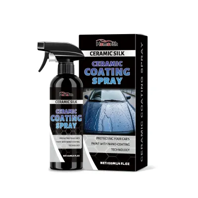 Homonth Auto Car Nano Ceramic Coating Quick Film Spray Anti-scratch Hydrophobic Paint Wax Brightening Detailing Polish Kit 120ml