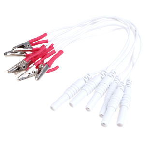 Christmas gift 【AYLMER】 12Pcs/Set Alligator Clip Cable Electronic Acupuncture Treatment Instrument