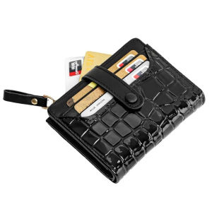 Dompet Wanita Silvania Wallet Model Lipat Warna Pastel Glossy Slot Kartu Banyak Ada Tempat Koin
