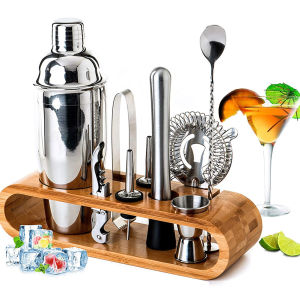 9 ชิ้น/เซ็ตสแตนเลสเหล้าไวน์แดงกระบอกผสมค็อกเทลบาร์ไวน์ Mixer
