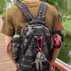 [Warrior2] Outdoor Fishing Tackle Bag Waterproof Hiking Cycling Travel Backpack Shoulder Tactical Bag Chest Pack Fish Lures Tools Rucksack