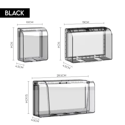 Transparent Weatherproof PVC Switch Socket Cover Case Outdoor Universal Power Plug Protector Box