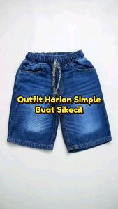 Celana Celpen Jeans Tebal Pendek Anak Cowok Laki-Laki 2 3 4 5 6 7 8 9 10 Tahun KIKO