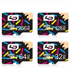 LD บัตรตรวจสอบความปลอดภัยเต็มรูปแบบความเร็วสูง 64g 128g 256g tf ที่เก็บการ์ด การ์ดมือถือ การ์ดแฟลช