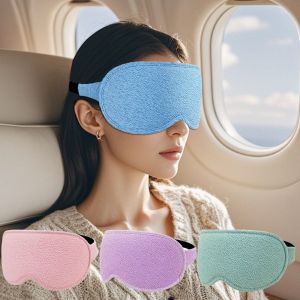 MICACOH Block Out Light 3D Sleep  3D Contoured Zero Eye Pressure Sleeping Blindfold Sleeping Aid Adjustable Strap Eye Cover Sleeping