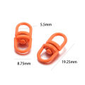 St.kunkka 20pcs 19.25x8.75mm Rotate Candy-Colored Lobster Clasps Hooks Keychain Rings Metal Keychain  Material For Diy Keychain Connectors. 