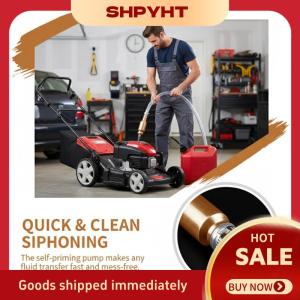 SHPYHT Xách tay Siphon Hose bơm tự mồi jiggler bóng Hướng dẫn sử dụng chất lỏng chuyển ống cho xăng dầu nước nhà để xe khẩn cấp Kit