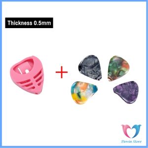 D.S. ปิ๊กกีตาร์ ขนาด 0.5mm 1mm ทรงหยดน้ำ สำหรับกีตาร์พื้นบ้าน กีตาร์คลาสสิก อูคูเลเล่ Guitar Picks
