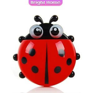 ที่เก็บแปรงสีฟัน ที่วางแปรงสีฟันลายเต่าทอง การออกแบบติดผนังแบบไม่มีรูพรุน toothbrush holder