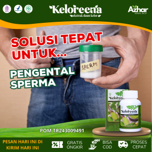 Obat Penyubur Pengental Penambah Sperma Kosong Azoospermia Pria dengan Keloreena Isi 50 & 100 Kapsul