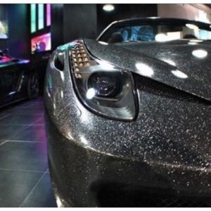 Galaxy glitter black metallic white metallic vinyl wrap sticker adhesive washable waterproof stretchable