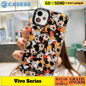 Case Vivo Y12 Y15 Y17 Y20 Y20s Y12s Y21 Y21A Y21E Y21S Y21T Y33S Y33T Y30 Y30i Y50 Softcase Anti Crack Double Color Motif Cute Kartun MIKI MOUSE