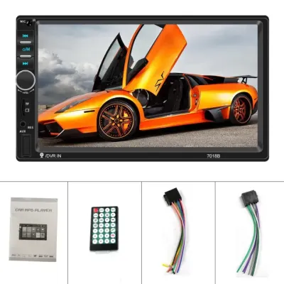 7018B Head Unit Double Din 7 Inch Bluetooth Audio Car MP3 MP5 Player In Touch Screen Radio Dan Kamera Mundur Mobil LED Untuk Toyoto Daihatsu Mitsubishi Honda Suzuki Hyundai Nissan