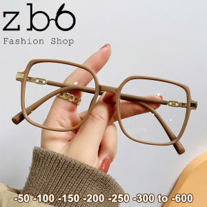 แว่นตาป้องกัน Blu-Ray สำหรับสายตาสั้นแว่นตาสั้นเลนส์แบนเรโทรเกาหลีกรอบขนาดใหญ่ใหม่ปี2022