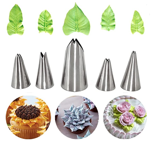 NOZZLE DECORATION CAKE PIPING TIPS CODE 66 68 70 DAUN LEAVES